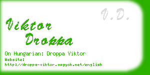 viktor droppa business card